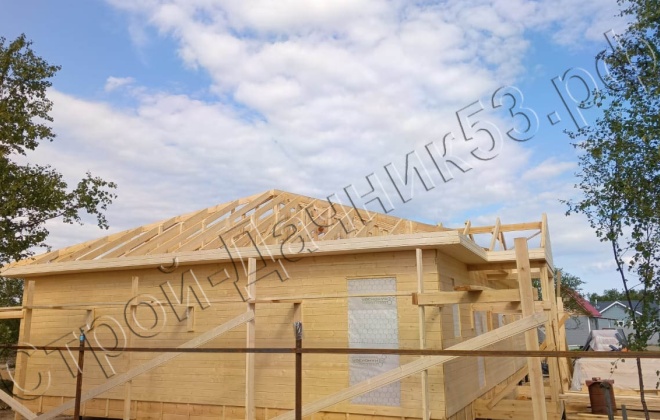 4 Каркасно-щитовой дом Д-11, 13.2x9.5м, 125.4 М², Мурманская область, Печегнский район, село Корзуново (17)